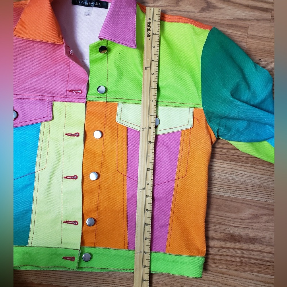 Neon colour block Jacket - Picture 2 of 5